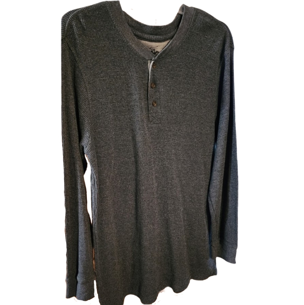 Beverly Hills‎ Polo Club Gray Henley Men's XL
